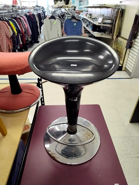 null Bar Stool Black Plastic Modern Design