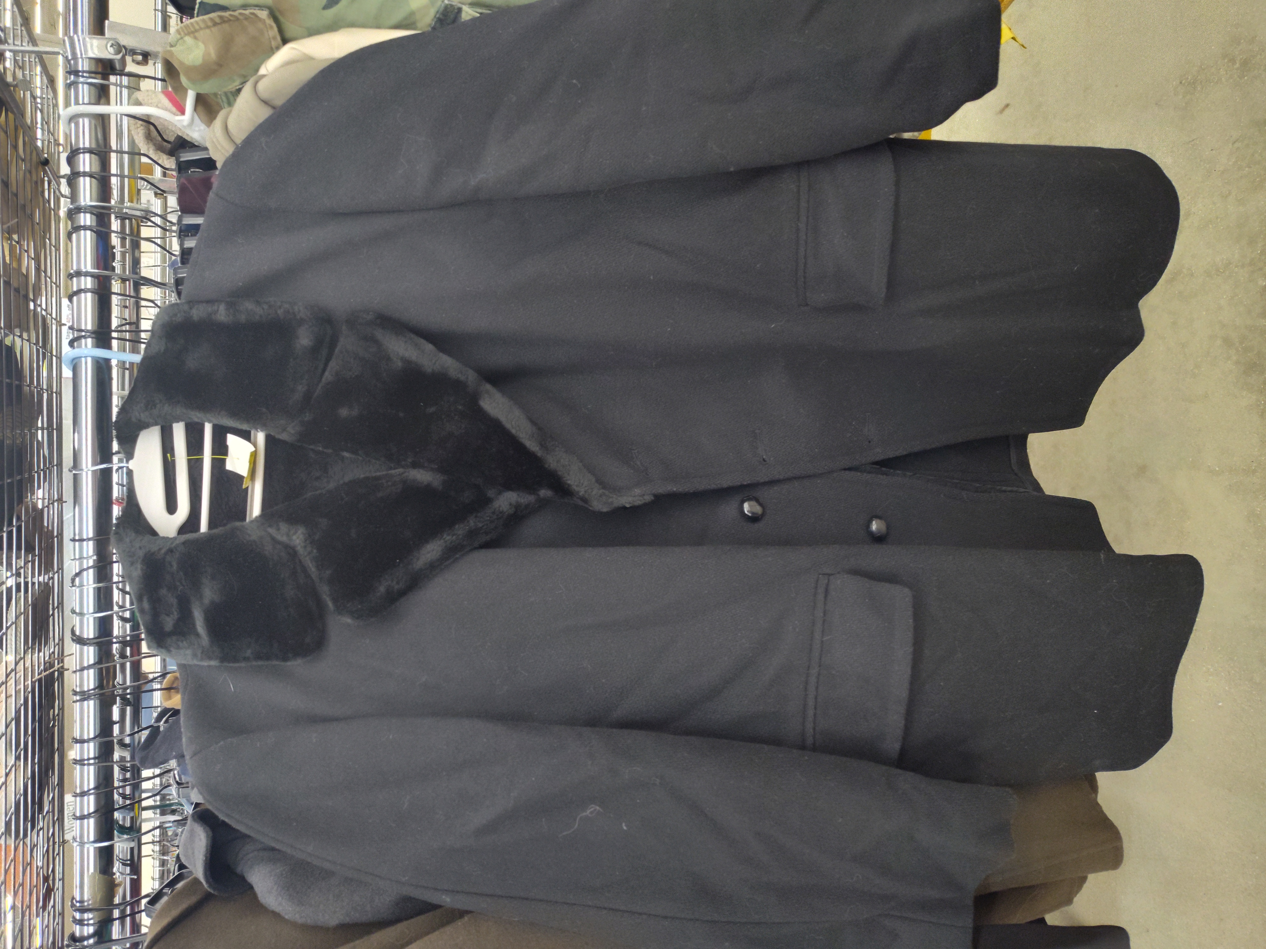 BORG Fabrics Coat Black Soft Lining 2